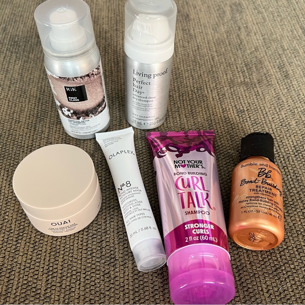 NEW Bundle 6 pcs Hair Care OUAI Olaplex Living Proof IGK Bumble and Bumble